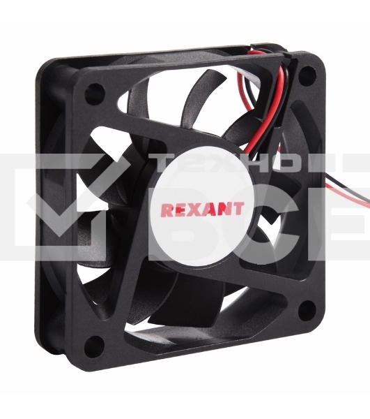 Вентилятор для корпуса Rexant RX 6015MS 24VDC черный, 60 мм, 4200 об/мин, 28 дБ, 2 pin