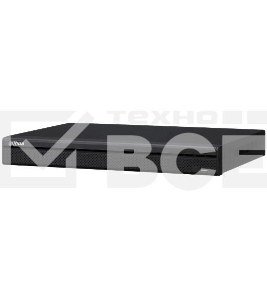 Видеорегистратор 16-канальный IP, Запись: H.265/H.264/MJPEG/MPEG4, до 12Мп, до 320Mb/s; Видеовыходы: 1 HDMI, 1 VGA; Сеть: 1 RJ-45 port (10/100Mbps); Хранение: Raid 0/1/5/6/10, 2 SATA HDD до 12TB, eSATA; Интерфейсы: 2 xUSB, RS-232; 1U; Onvif 2.4 16CH 2 HDD 1U 4K H.265 Network Video Recorder