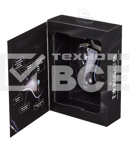 Мышь проводная Oklick 704G TOKUGAWA черный, 1600 dpi, USB, кнопки - 4