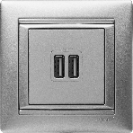 Розетка 2-ая USB | 770270 | Legrand Valena Алюминий, фото6