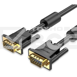 Кабель Vention VGA 15M/15M с 2 ферритовыми фильтрами - 2м