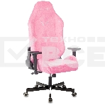 Кресло игровое Knight N1 Fabric розовый Velvet 36 с подголов. крестовина металл, фото13