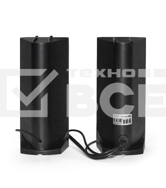 Саундбар-акустическая система 2.0 ExeGate EX289681RUS Accord 280 питание USB, Bluetooth, 2х3Вт (6Вт RMS), 60-20000Гц,черный, RGB подсветка