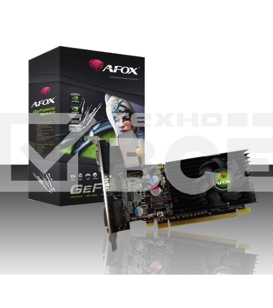Видеокарта AFOX AF210-1024D2LG2 GEFORCE G210 1GB DDR2 64BIT DVI HDMI VGA LP HEATSINK RETAIL PACK
