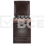 Плита газовая Gefest ПГ 6100-01 0301 коричневый, конфорок 4 шт, духовка 52 л, 60 см x 85 см x 60 см, фото 1