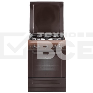 Плита газовая Gefest ПГ 6100-01 0301 коричневый, конфорок 4 шт, духовка 52 л, 60 см x 85 см x 60 см