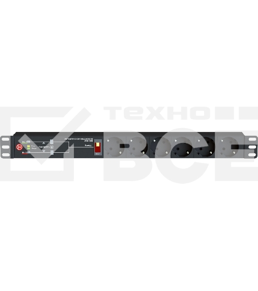 Устройство автоматического ввода резерва АВР Elemy ATS-1602 1U 19