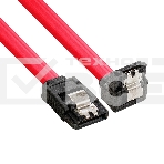 Кабель SATA ExeGate EX-CC-SATA-DATA90-0.5L (7pin/7pin, угловой разъем, металлические защелки, 0,5м), фото3