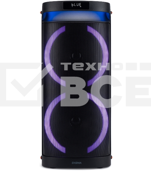 Минисистема Digma D-MC1750 черный 60Вт FM USB BT micro SD
