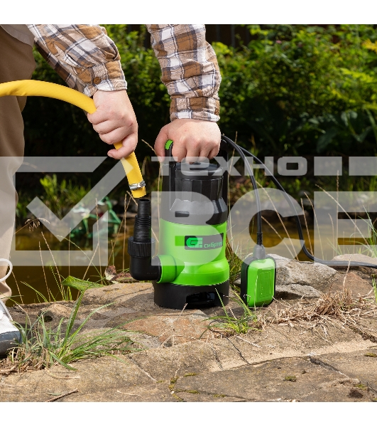 Дренажный насос Сибртех для грязной воды СДН800-35 800 Вт напор 9 м 13500 л/ч