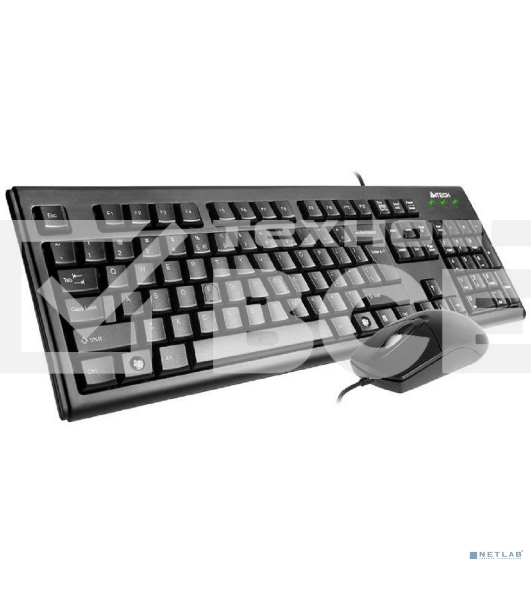 Клавиатура + мышь A4 KRS-8372 клав:черный мышь:черный USB