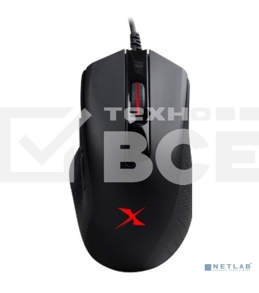 Мышь проводная A4Tech Bloody X5 Max черный, 10000 dpi, USB, кнопки - 9