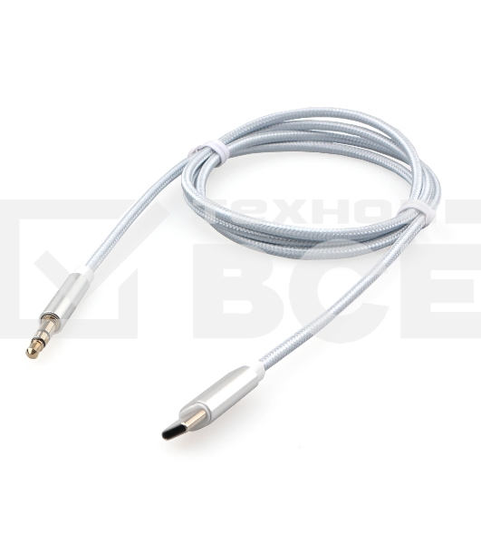 Кабель-переходник USB Cablexpert CCAB-CM35M-1M-W, Type-C/Jack3.5, Mobile, 1м, белый, коробка