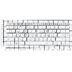 Клавиатура для ноутбука HP Spectre 13-AF белая с подсветкой, фото2