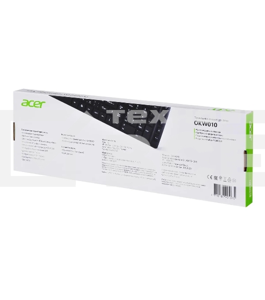 Клавиатура Acer OKW010 [ZL.KBDEE.002] проводная, USB, черный