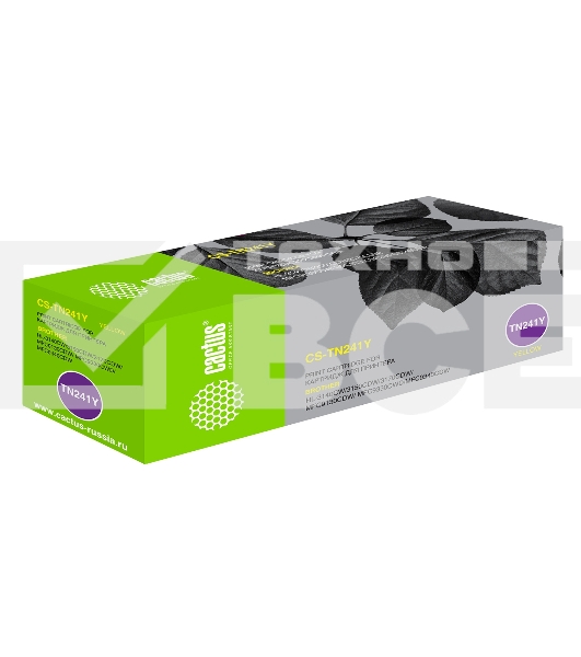 Картридж лазерный Cactus CS-TN241Y желтый (1400 стр.) для Brother HL-3170CDW