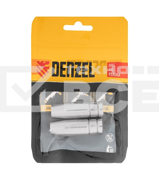 Сопло газовое d12, длина 53м, 2 шт для MIG горелки тип 15 Denzel