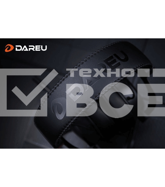 Гарнитура игровая проводная Dareu EH925 Black (черный), подсветка RGB, фиксированный микрофон с шумоподавлением, подключение USB, длина кабеля 2,2м
