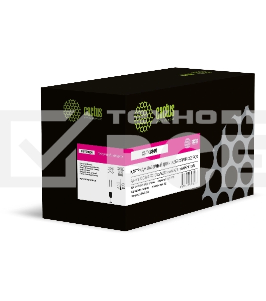 Картридж лазерный Cactus CS-TK5490M пурпурный (2400стр.) для Kyocera ECOSYS PA2101cx/PA2101cwx/MA2101cfx/MA2101cwfx с чипом