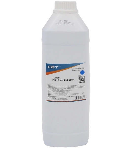 Тонер CET для Kyocera TASKalfa 2552ci/4053ci Cyan (PK216) 500г/бут, (унив.) (TK-8335C/TK-8345C/TK-8525C) Japan