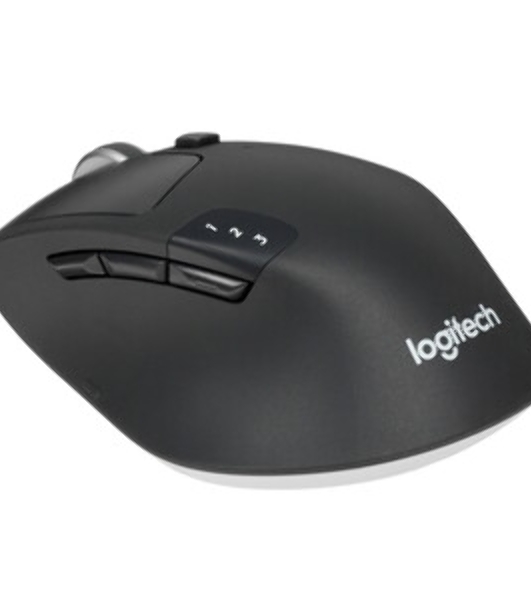 Мышь беспроводная Logitech M720 Triathlon черный, 1000 dpi, радиоканал, Bluetooth, USB, кнопки - 8