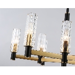 Люстра Ambrella light LH55513/9 BK/BS/CL черный/латунь/прозрачный E14*9 max 40W D760*760, фото3