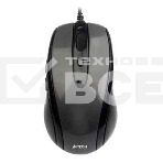 Мышь проводная A4Tech N-708X серый глянец/черный, 1600 dpi, USB, кнопки - 6, фото 1