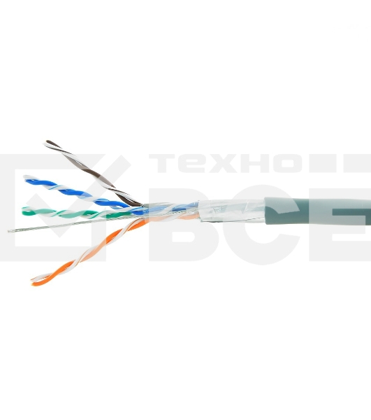 Кабель FTP Cablexpert FPC-5004E кат.5e медь многож. экран, 305м pullbox, серый