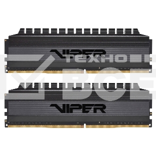 Оперативная память Patriot Viper 4 Blackout, DDR4, 8GB (2x4 GB), 3000 MHz, CL16, радиатор, черный