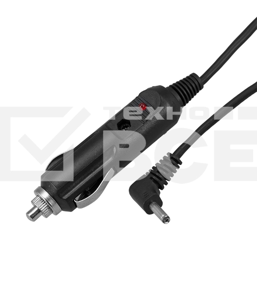 Автозарядка с индикатором (разъем 1.4х3.4) (АЗУ) шнур прямой 1.5 м Rexant