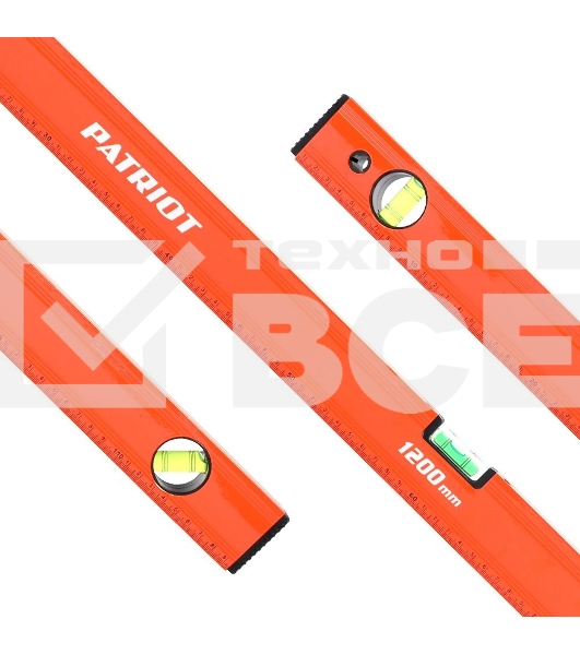 Уровень PATRIOT LCP-1200, алюминиевый фрезерованный, 1200мм