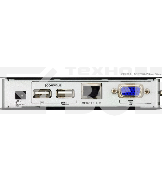 Переключатель ATEN CE700A-D(AT-G) Удлинитель, SVGA+KBD+MOUSE USB ATEN, 150 метр., HD-DB15+USB A-тип, Female, c KVM-шнуром USB 1.8м, Б.П. 220> 5.3V
