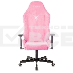 Кресло игровое Knight N1 Fabric розовый Velvet 36 с подголов. крестовина металл, фото14