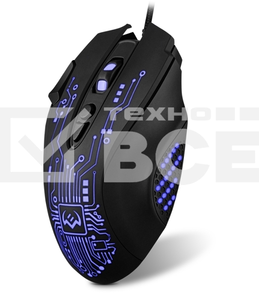 Мышь проводная SVEN RX-G715 черный, 3200 dpi, USB, кнопки - 8