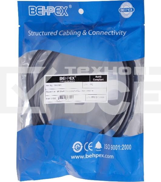 Кабель Ultra HD DisplayPort (m) DisplayPort (m) 1м черный пакет