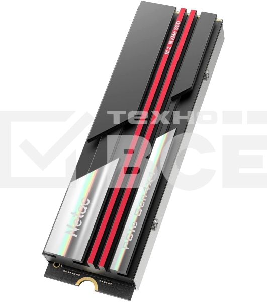 Накопитель SSD Netac NV7000, 1Tb, M.2 2280, PCIe 4.0 x4, NVMe, R/W 7200/5500, с радиатором