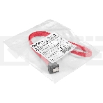 Кабель SATA ExeGate EX-CC-SATA-DATA90-0.5L (7pin/7pin, угловой разъем, металлические защелки, 0,5м), фото 1