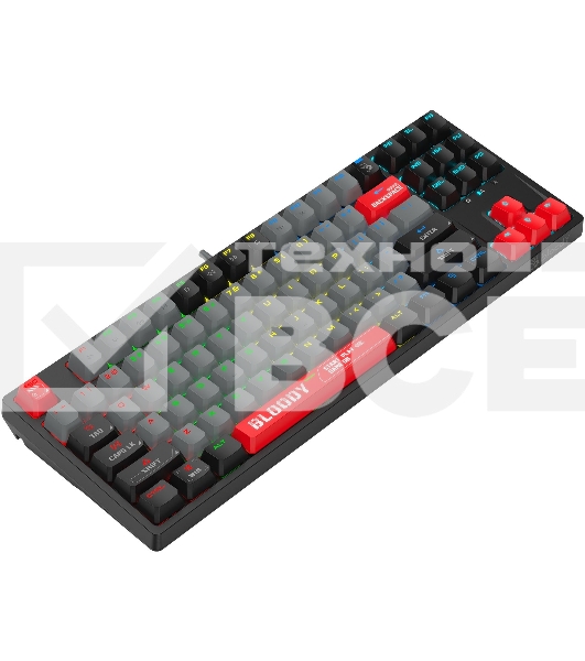 Клавиатура A4Tech Bloody S87 Energy проводная USB черный/красный