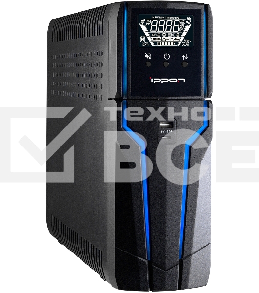 Источник бесперебойного питания Ippon Game Power Pro 1000 600Вт 1000ВА черный