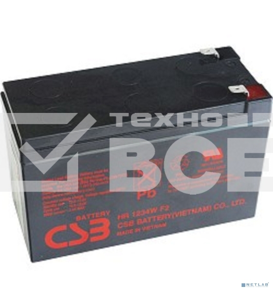 Батарея CSB HR 1234W (12V, 9Ah) клеммы F2