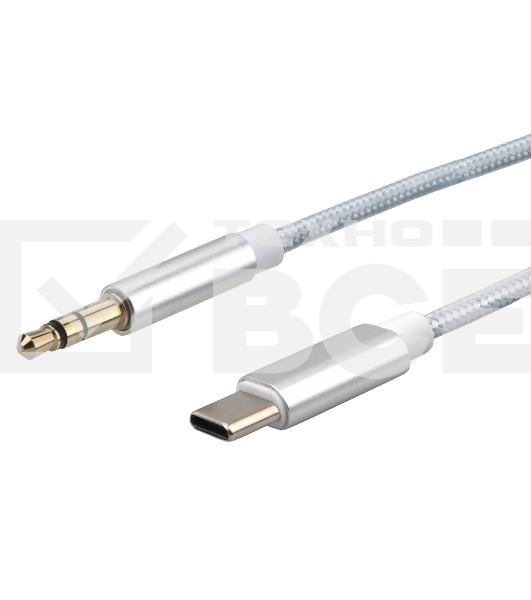 Кабель-переходник USB Cablexpert CCAB-CM35M-1M-W, Type-C/Jack3.5, Mobile, 1м, белый, коробка