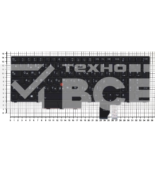 Клавиатура для ноутбука Lenovo Thinkpad P17 Gen 1 черная
