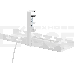 Кабель-канал Cactus CS-CM-400-1WT для столов 40x12.9x19см белый, фото4