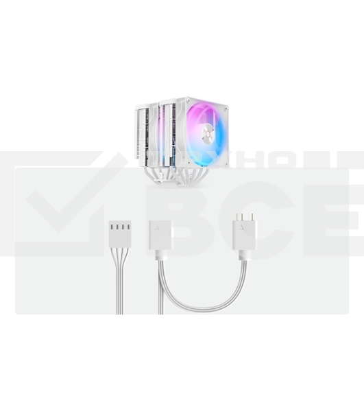 Кулер Ocypus Delta A62 WH ARGB White 260W/ All Intel/ AMD AM*/ 2 fans / Screws