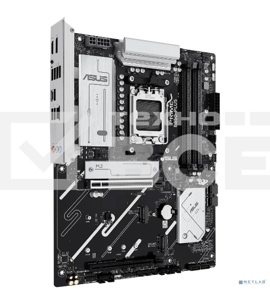 Материнская плата ASUS PRIME B850-PLUS, AM5, AMD B850, 4xDDR5, 4xSATA, 3xM.2, 1xPCIe 5.0 x16, 1xPCIe 4.0 x16, 1xDP, 1xHDMI, 1x2.5Gb LAN, 4xUSB-A 10Gbps, 1xUSB-C 10Gbps, 2xUSB-A 5Gbps, 2xUSB-A 2.0, 3x3.5 мм, 7.1, ATX