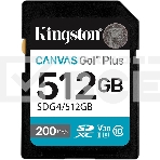 Флеш карта SDXC 512Gb Kingston SDG4/512Gb Canvas Go! Plus w/o adapter, фото6