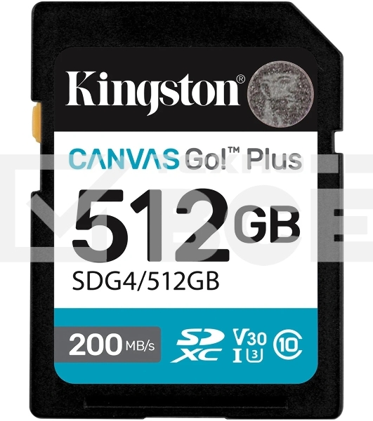 Флеш карта SDXC 512Gb Kingston SDG4/512Gb Canvas Go! Plus w/o adapter
