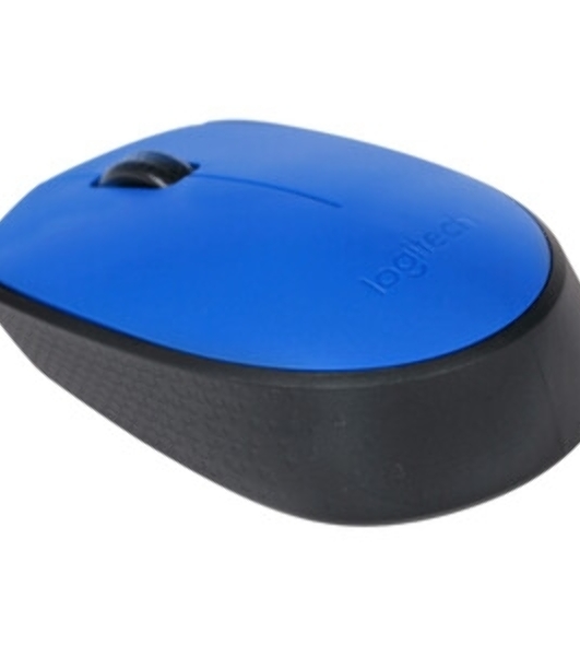 Мышь беспроводная Logitech M171 голубой, 1000 dpi, радиоканал, USB, кнопки - 3