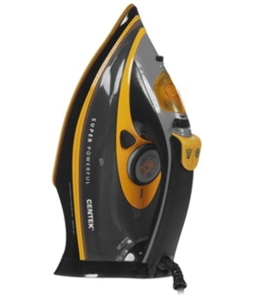 Утюг Centek CT-2358 желтый/черный, 3000 Вт, 50 г/мин, 190 г/мин, 380 мл