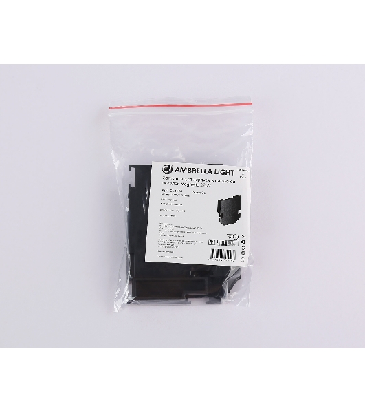 GL1064 BK черный заглушка для корпуса в натяжной потолок Magnetic 220V 61*61*9 (2шт)